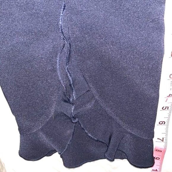 INC Womens Navy Bell-Bottom Flared Pants High-Rise With Side Zipper Size 16 - Picture 14 of 14